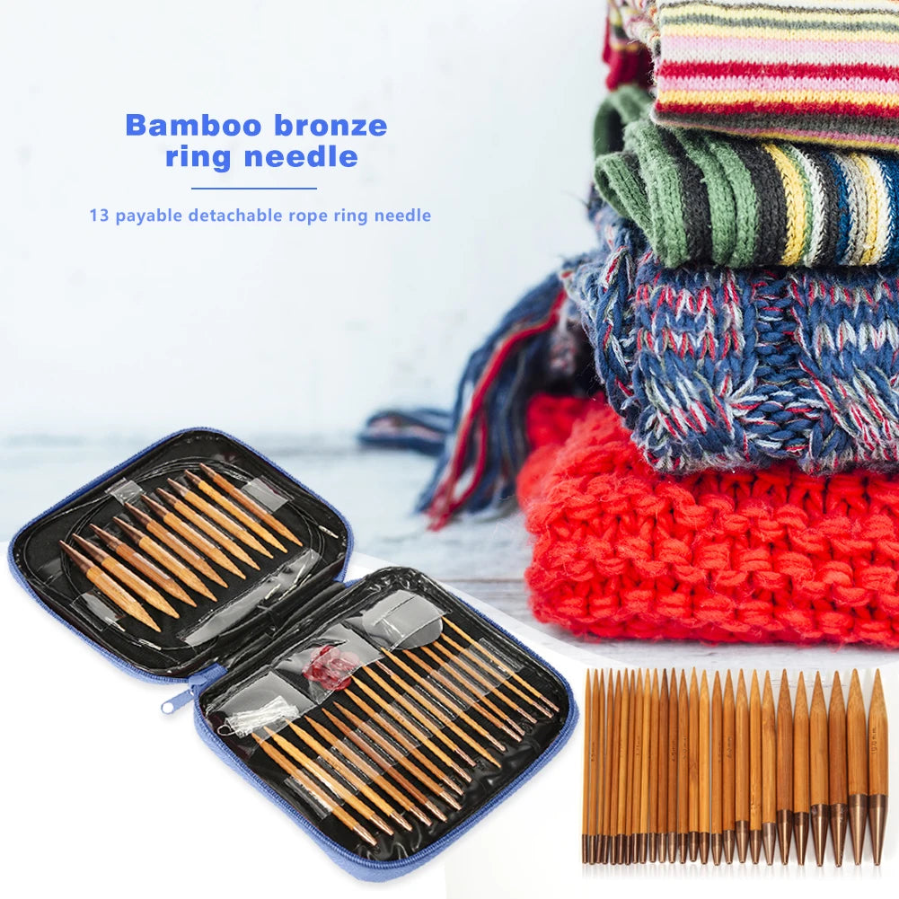 Bamboo Circular Knitting Needles Set