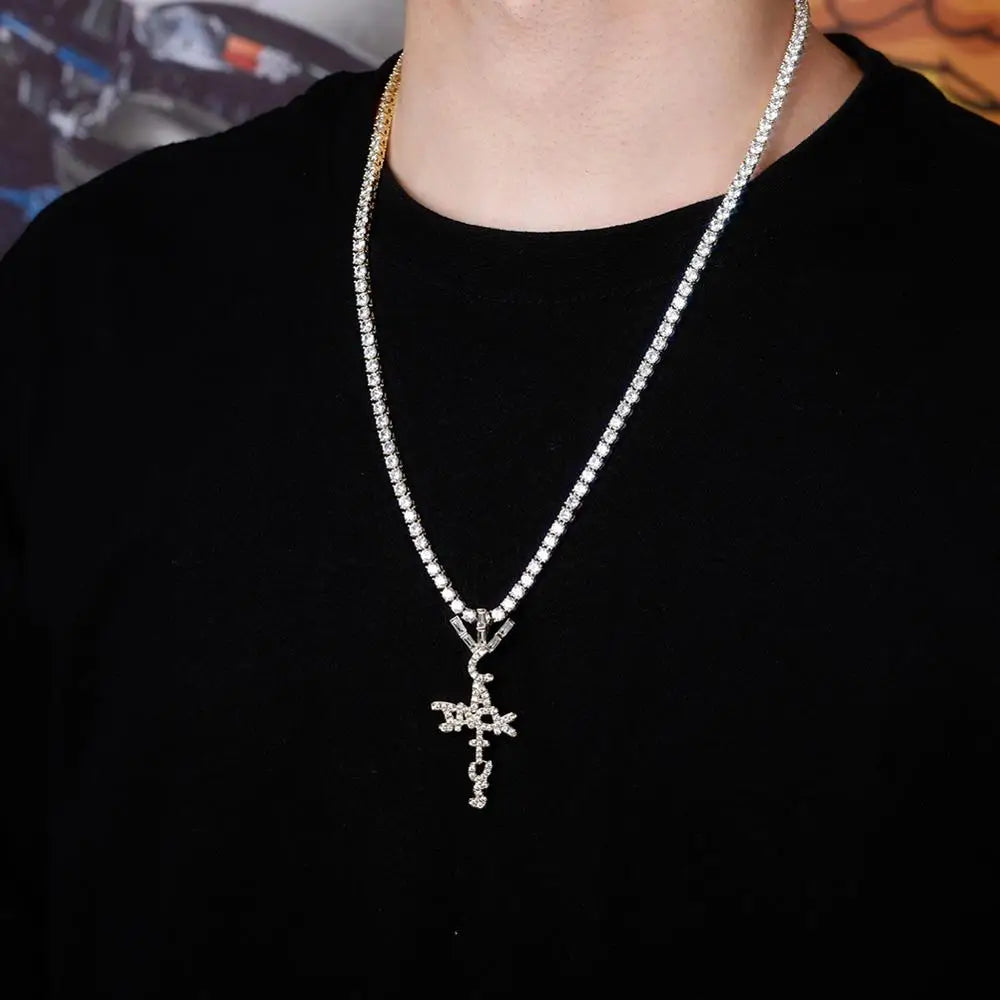 TOPGRILLZ Travis Scott Cactus Jack Shape Pendant Necklace