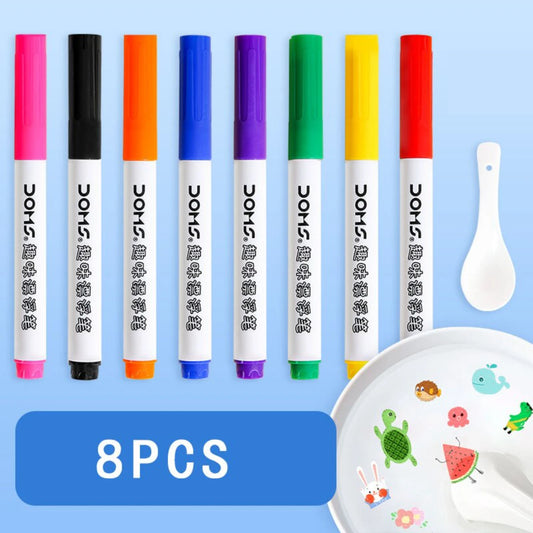 Magical Set of 8 Colors Spoon Marker Pens