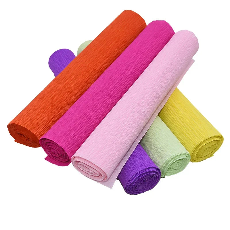 Colored Crepe Paper Roll for DIY Flowers