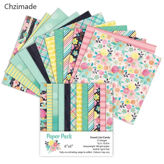 Lychee Life Flower Scrapbooking Paper