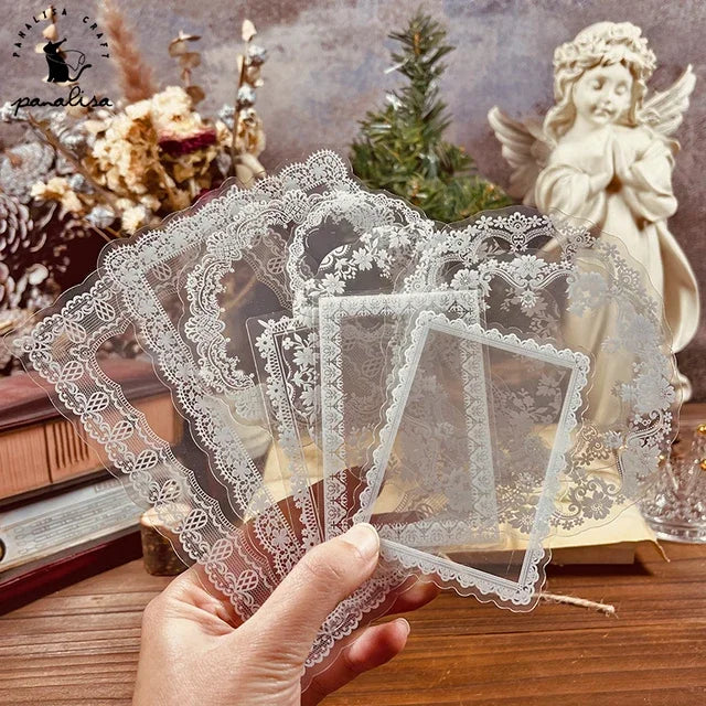 Panalisacraft10pcs/Pack Circle Frame Lace Material