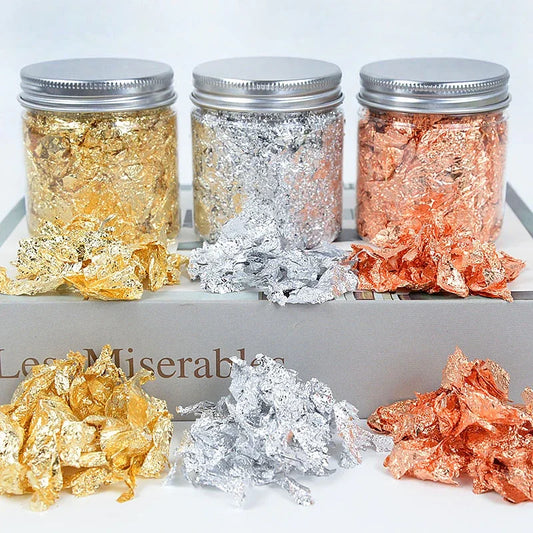 New 3g Imitation Gold Sliver Copper Foil Sequins