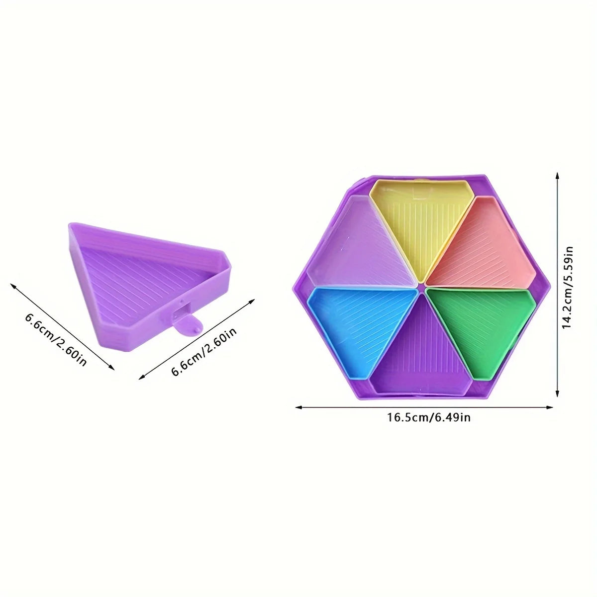 1pc Hexagon Palette Diamond Painting Accessory Tray Kits