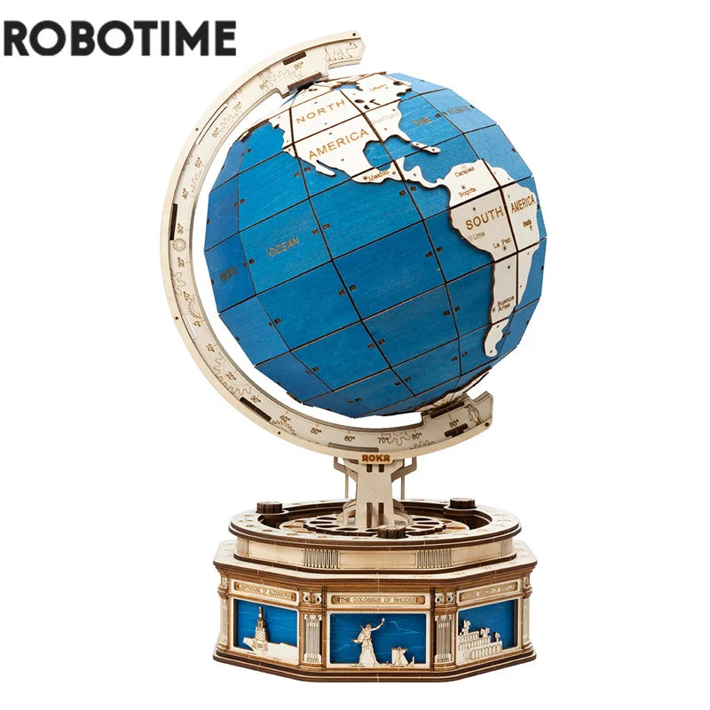 Robotime 3D Globe Wooden Puzzle 567pcs