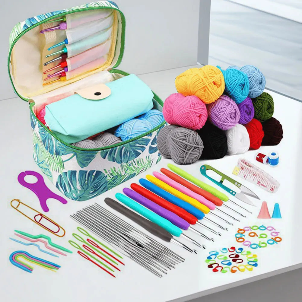 87Pcs Crochet Hooks Kit