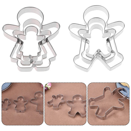 3pcs DIY Gingerbread Man Biscuit Cookie Mold  ﻿