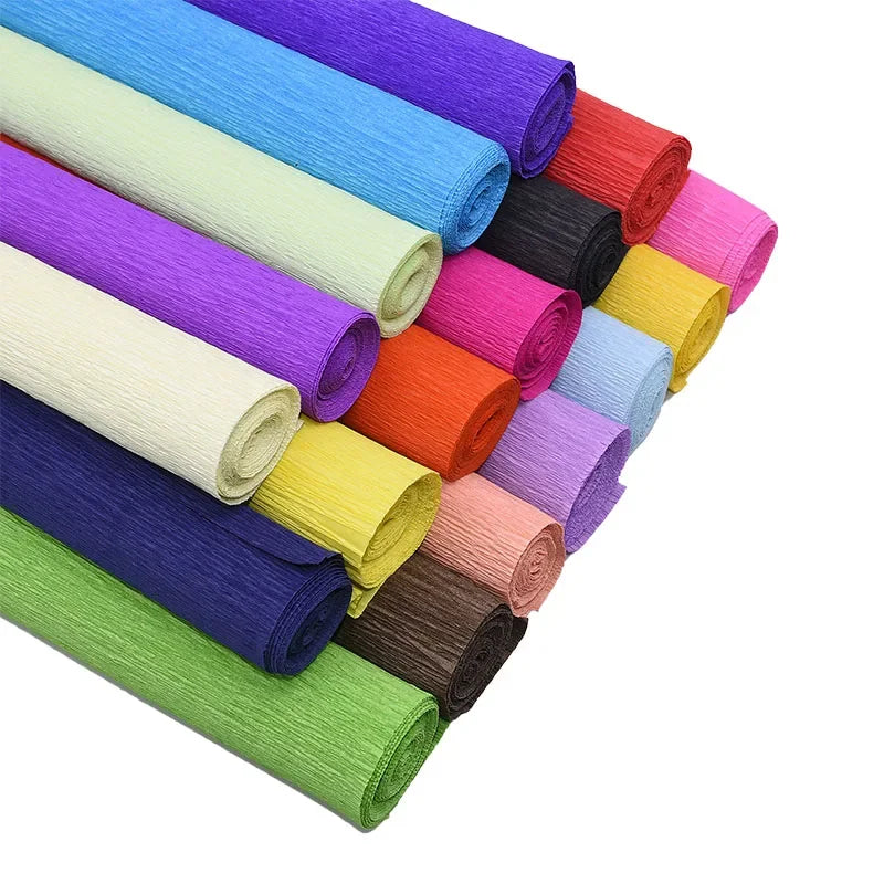 Colored Crepe Paper Roll for DIY Flowers