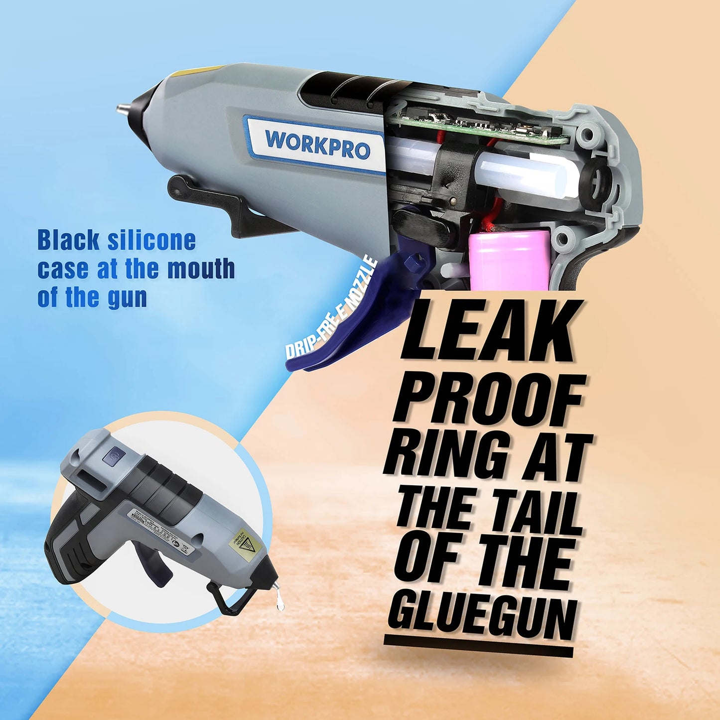 WORKPRO 30W Hot Melt Glue Gun