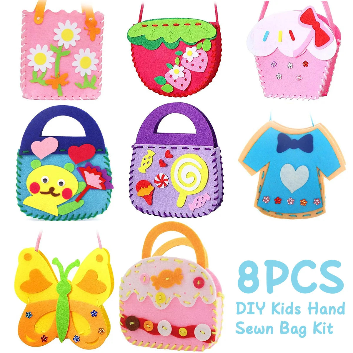 8Pcs Kids Sewing Craft Kit