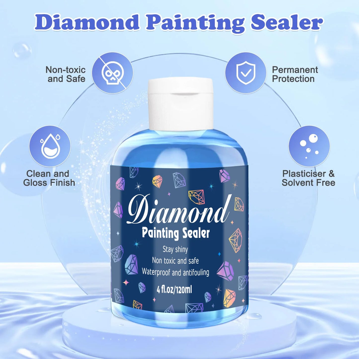 240ml/120ml Diamond Painting Sealer