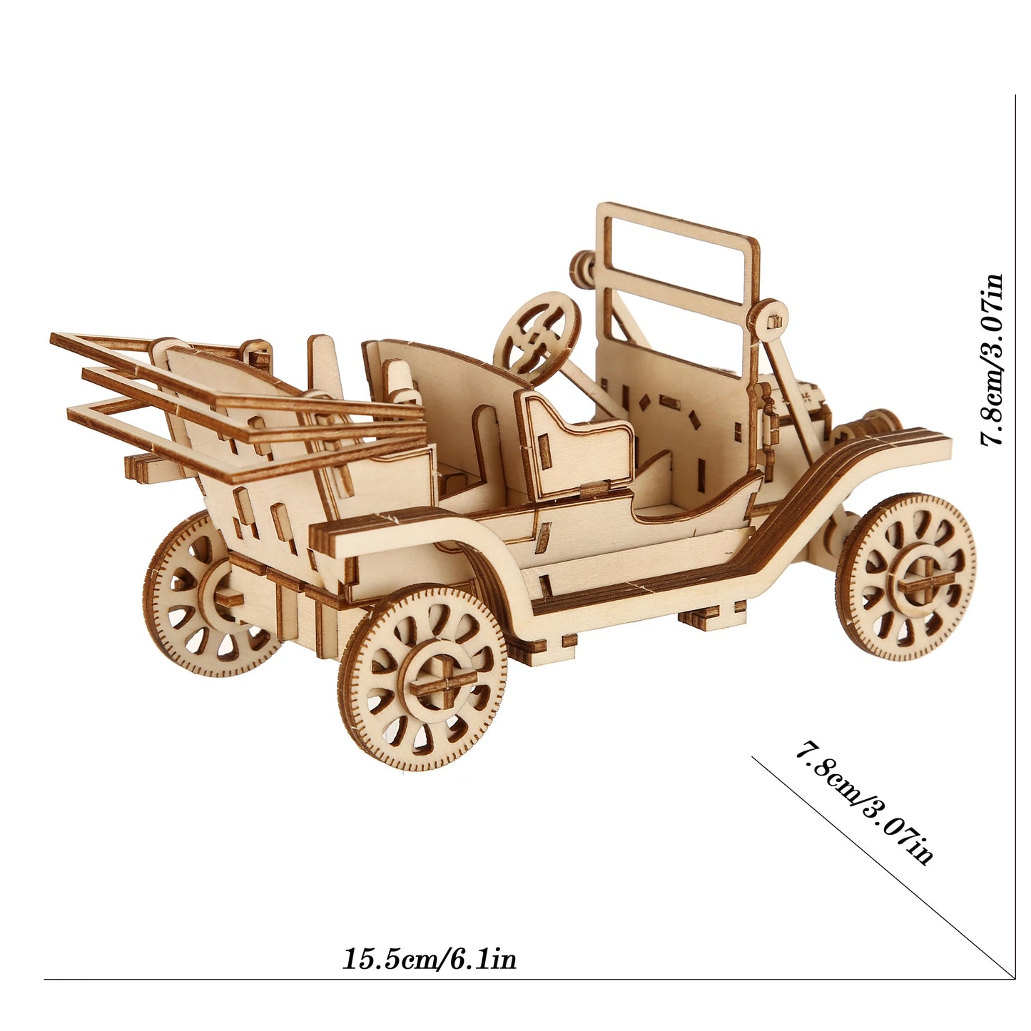 classic car Model DIY 3D Wooden Puzzle