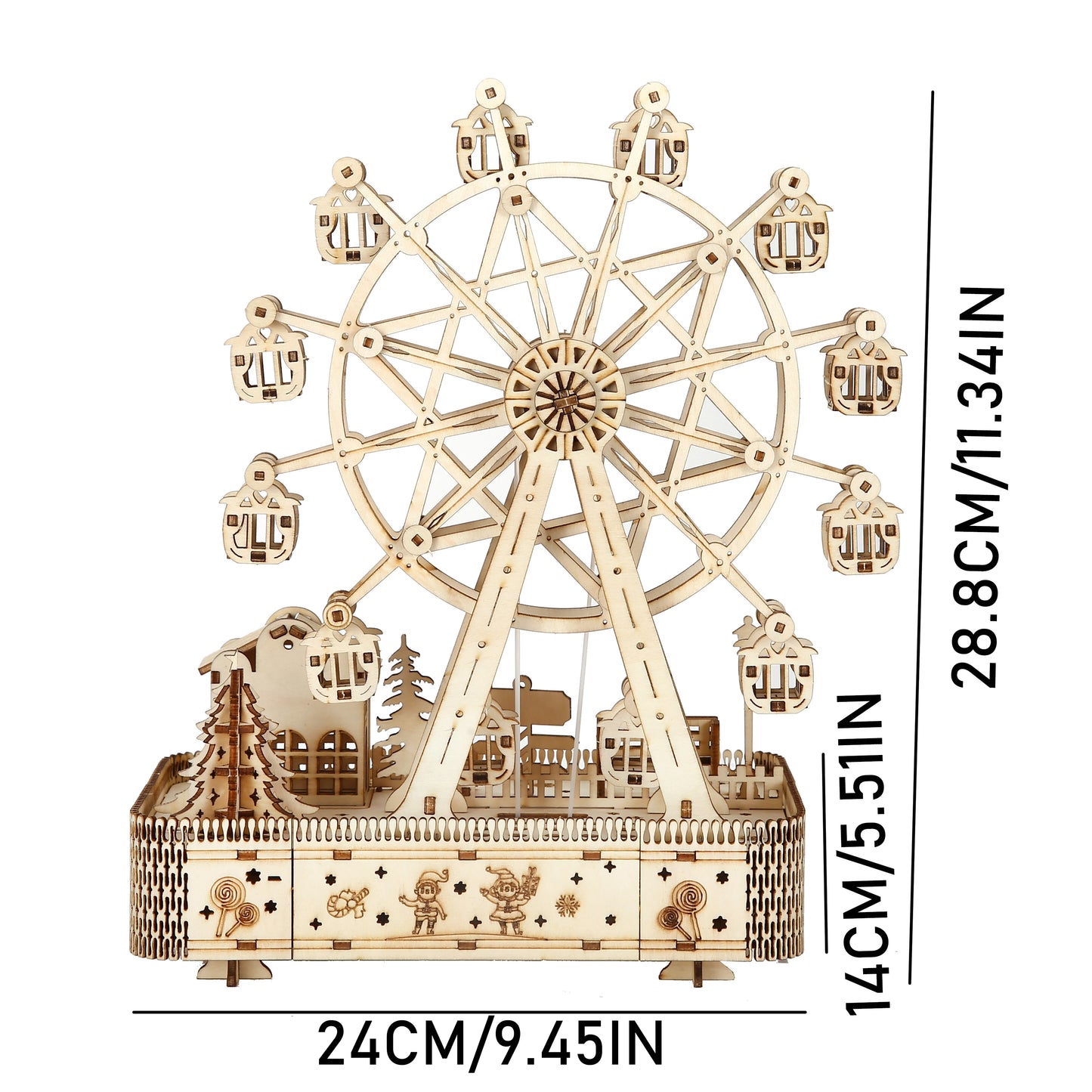 ferris wheel Model DIY 3D Wooden Puzzle