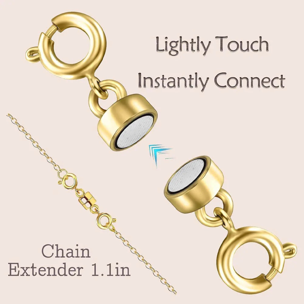 Double Magnetic Necklace Clasps and Closures