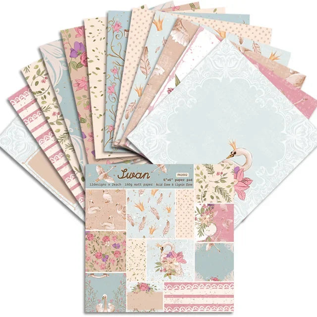 Lychee Life Flower Scrapbooking Paper