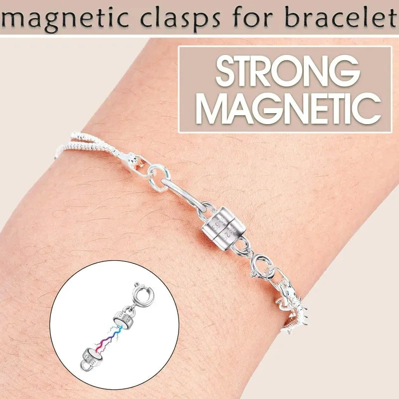 925 Sterling Silver Magnetic Necklace Clasps and Closures