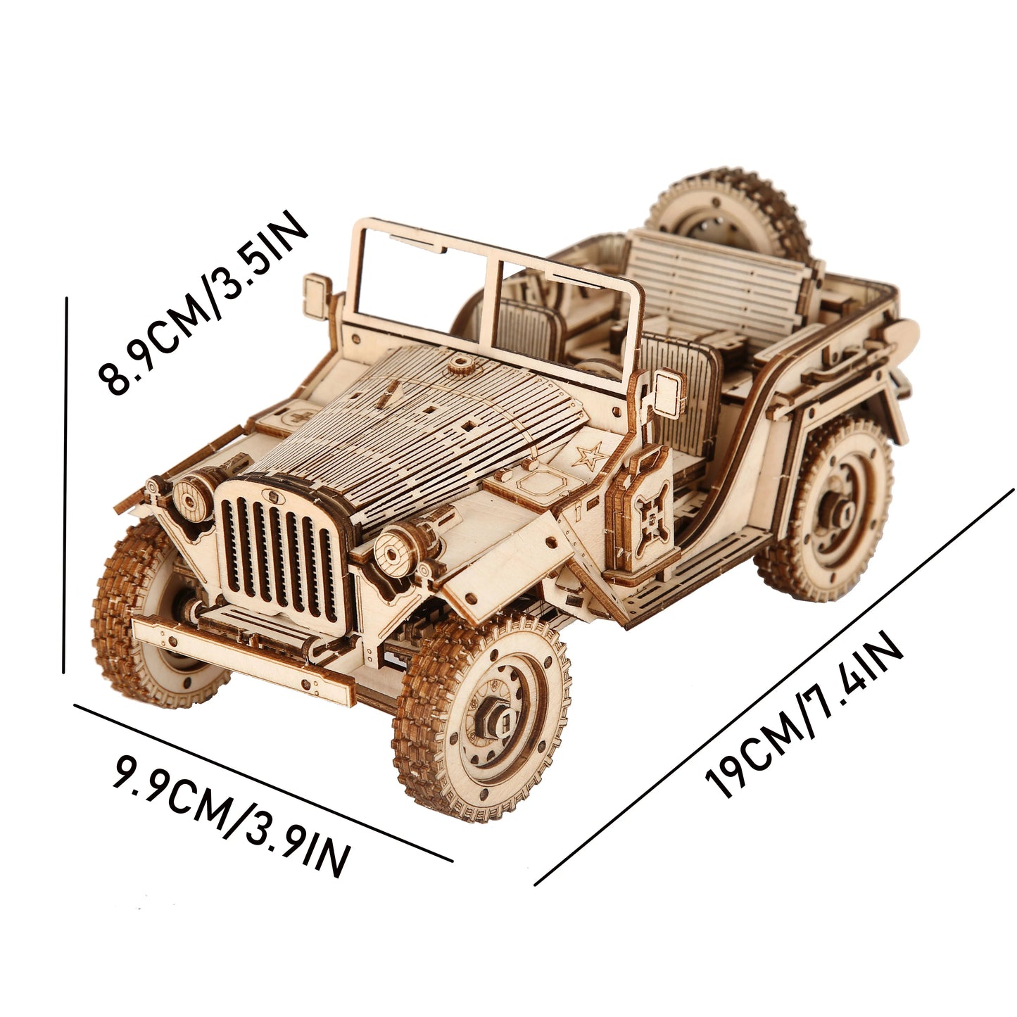 jeep Model DIY 3D Wooden Puzzle