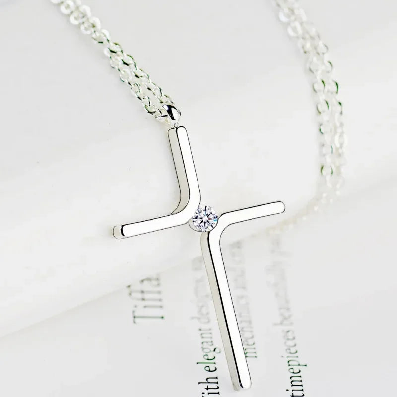 Cross Pendant New Simple Necklace