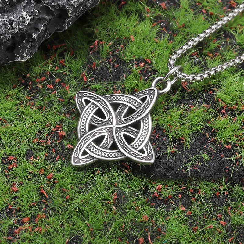 2pcs/set Irish Celtic Trinity Knot Necklace