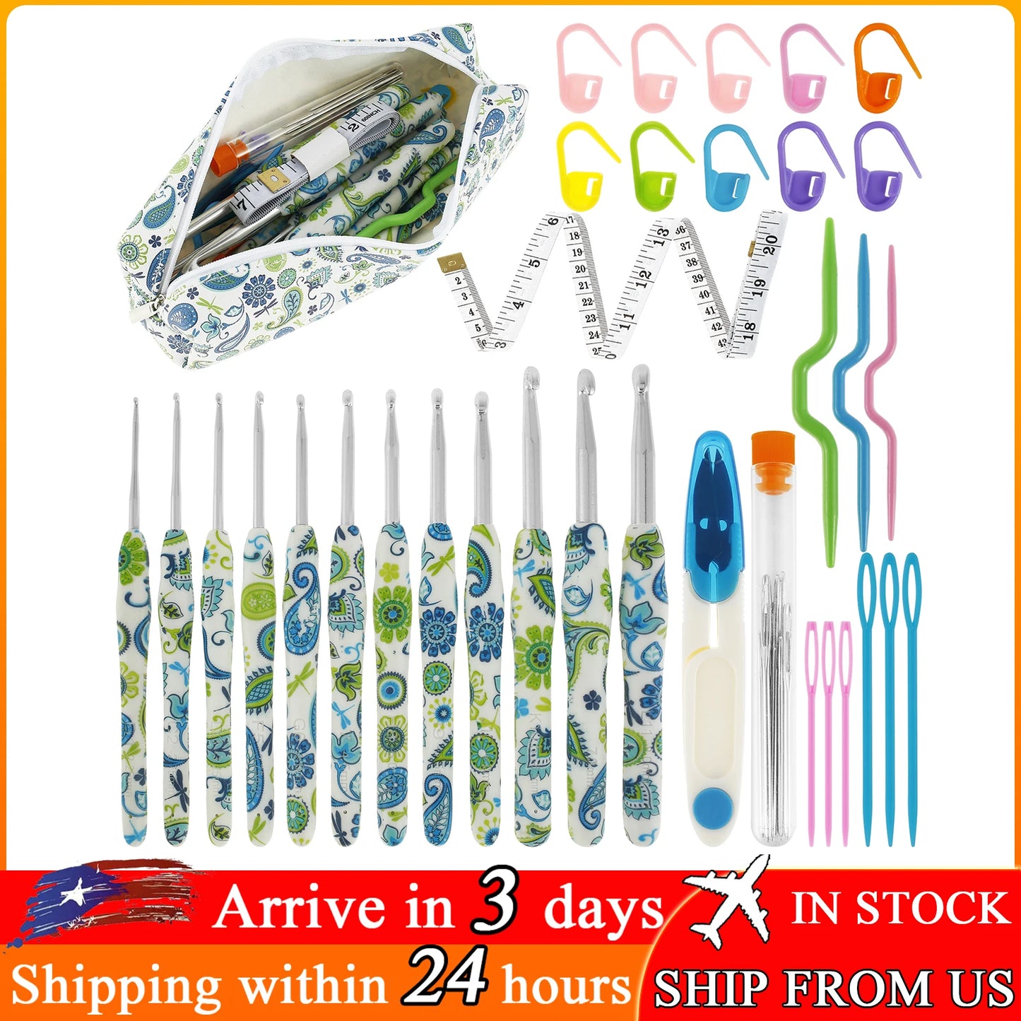 1Set Crochet Hook Set