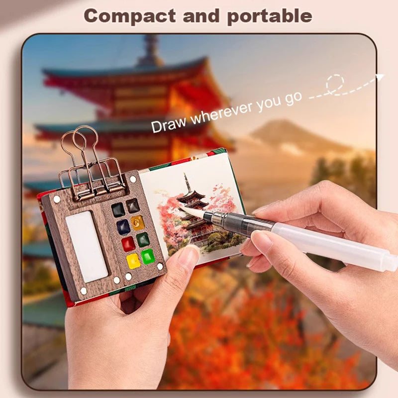 Portable Travel Watercolor Set