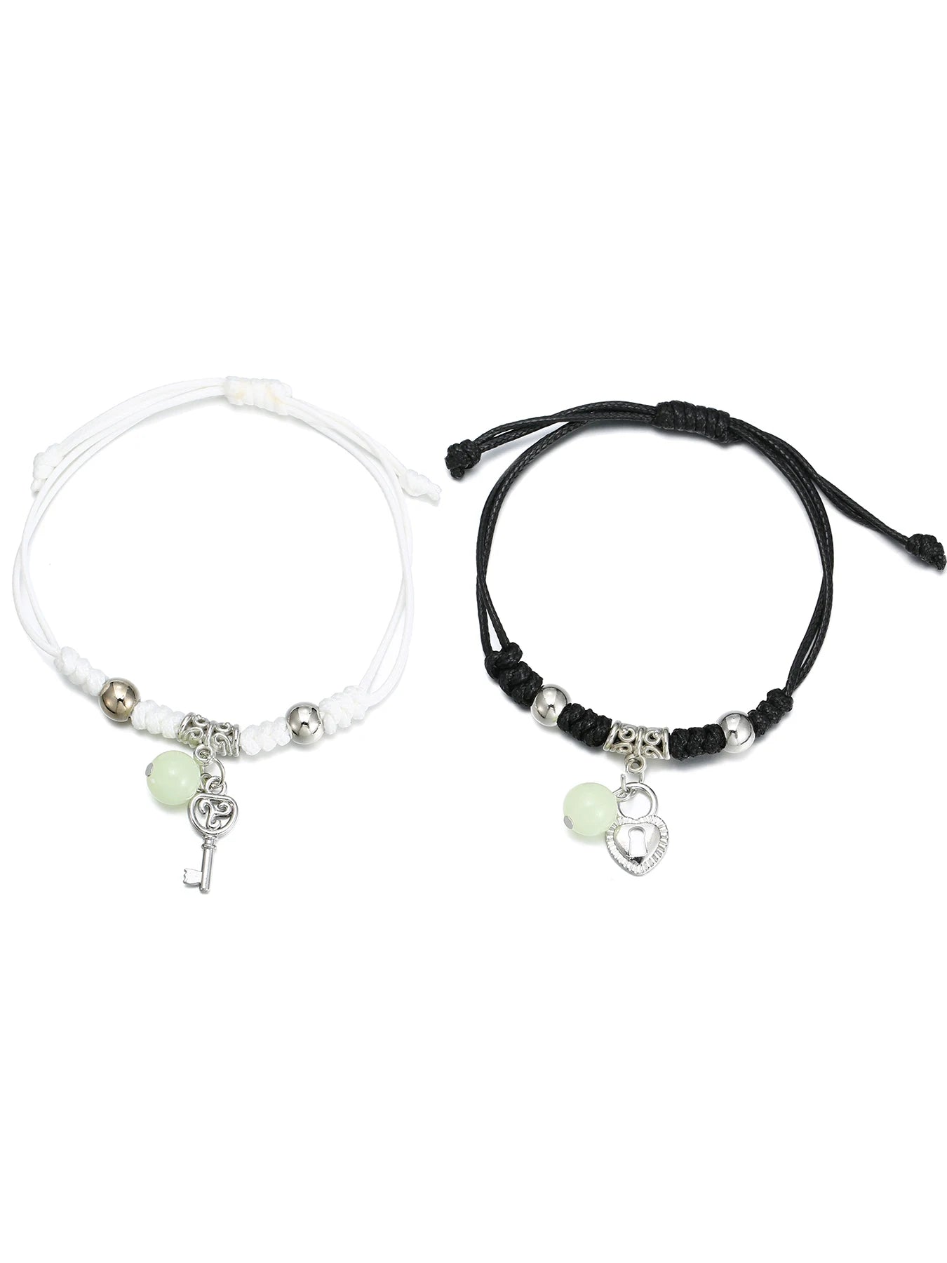 2 Pcs of Cute Cartoon Pattern Luminous Bracelets for Lovers