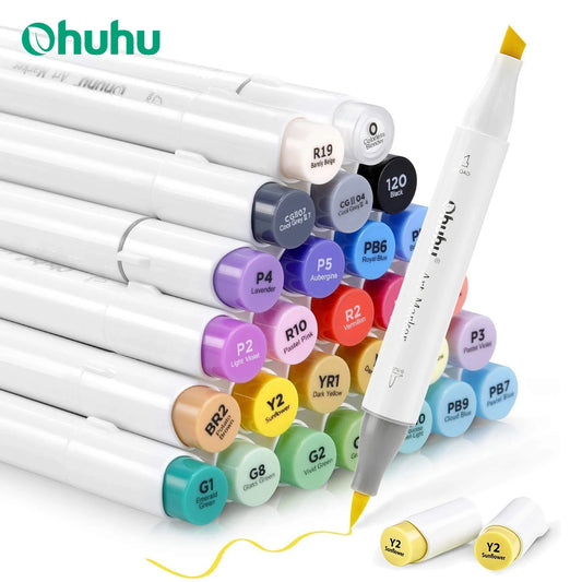 Ohuhu Honolulu 24 Colors Marker Pen Set