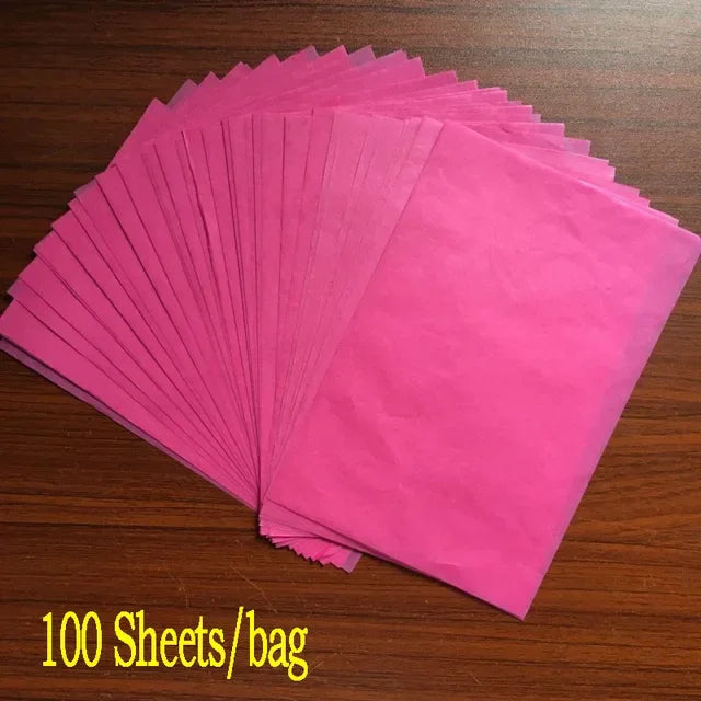 100 Sheet A5 Retro Multicolor Print Tissue Paper