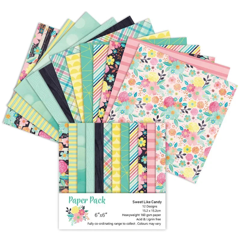 Lychee Life Flower Scrapbooking Paper