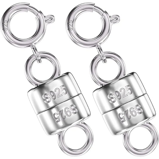 925 Sterling Silver Magnetic Necklace Clasps and Closures