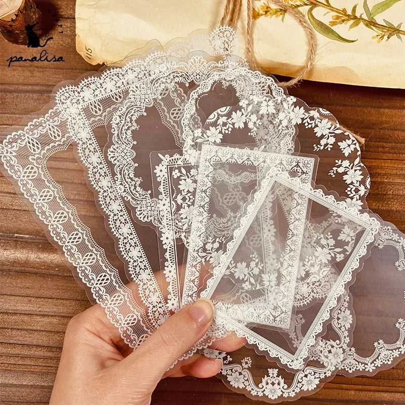 Panalisacraft10pcs/Pack Circle Frame Lace Material