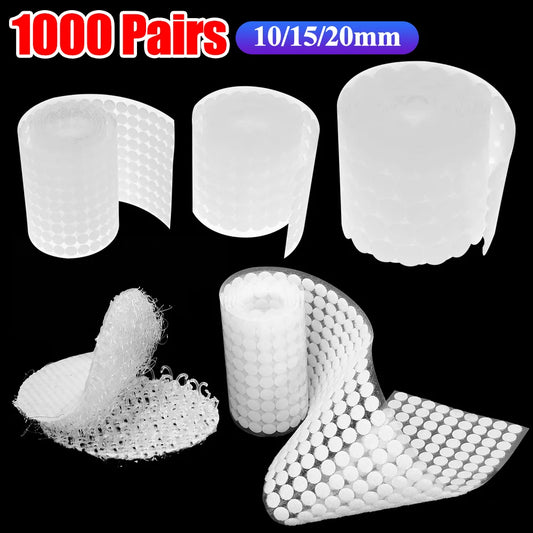 1000 Pairs Double-Sided Adhesive Fasteners