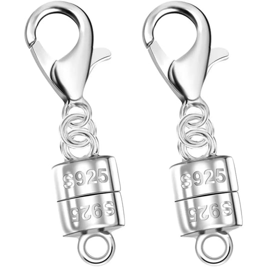 925 Sterling Silver Magnetic Necklace Clasps