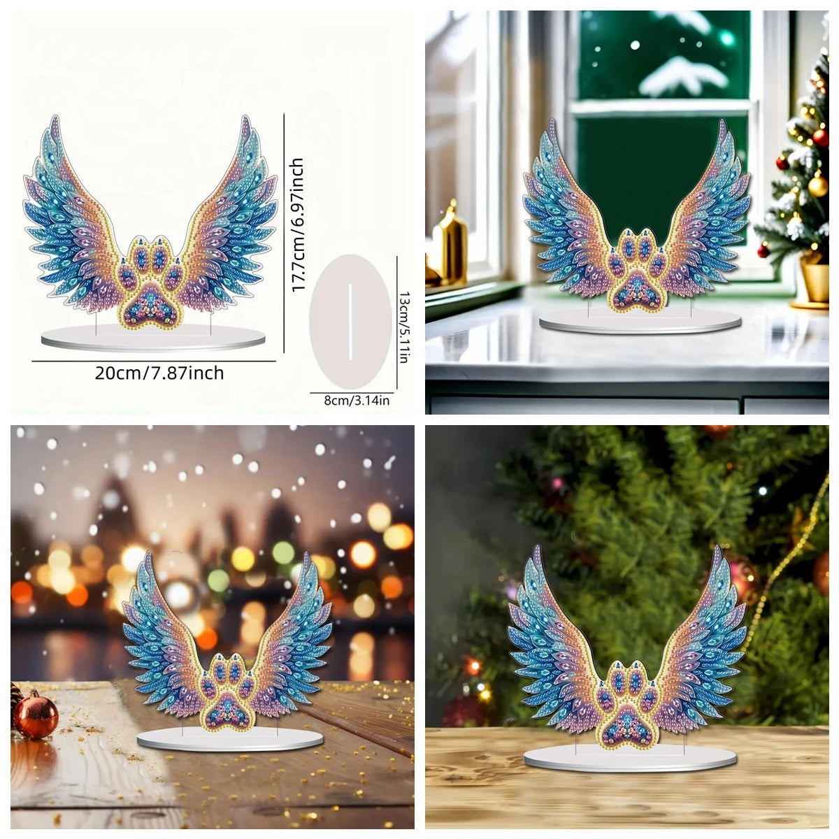 1pc/set DIY Angel Diamond Art Table Top Decoration