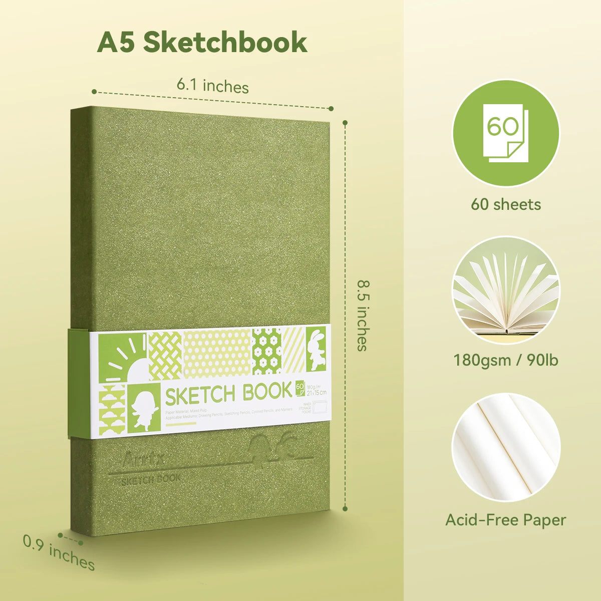 Arrtx Artist Hardcover Sketchbook