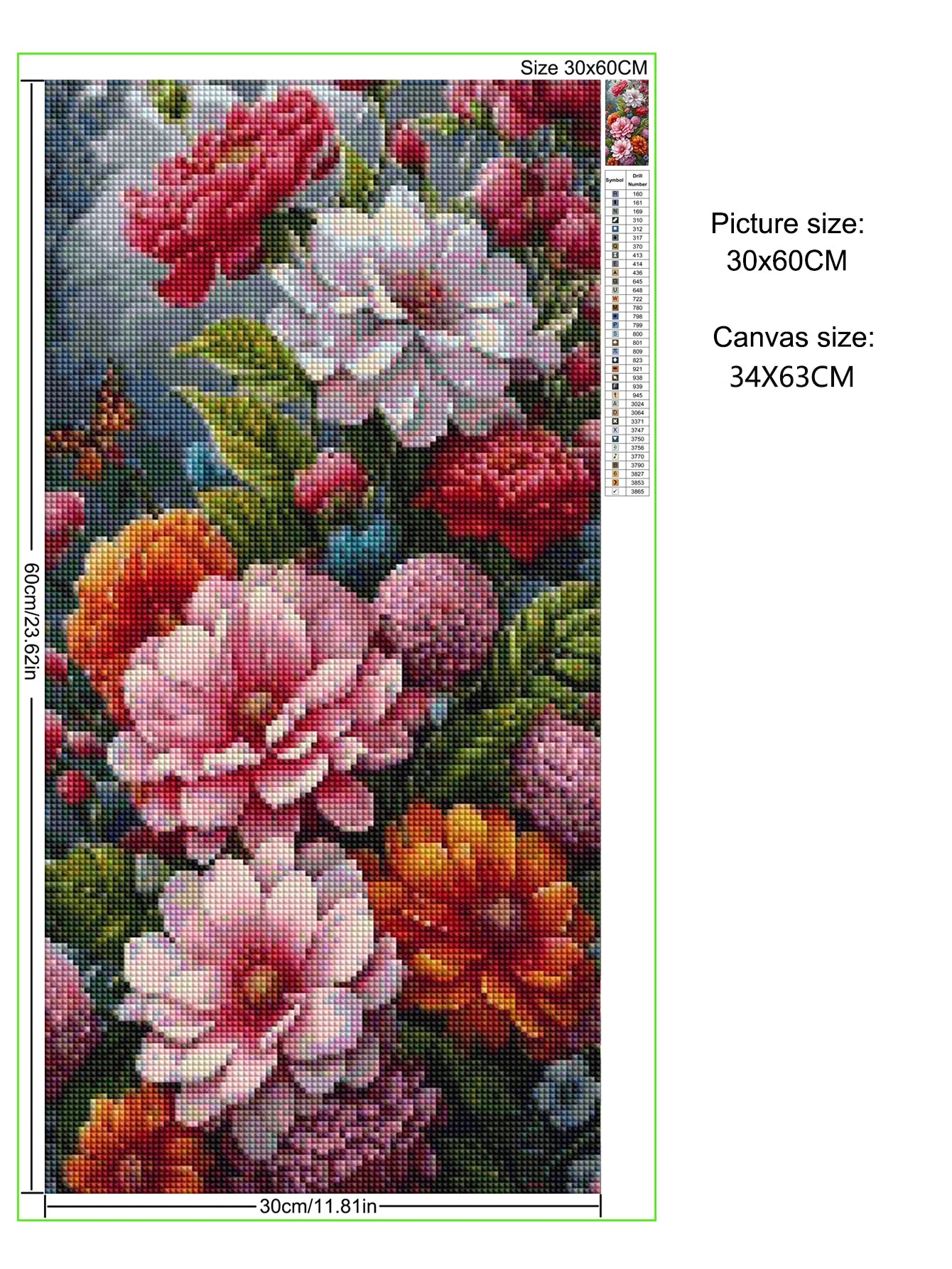 Large fresh flower DIY 5D Diamond Painting