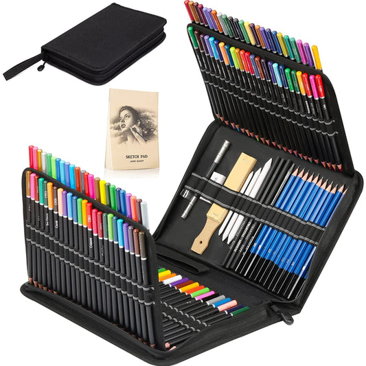 28/54/72/96/144 Pcs Drawing Sketching Coloring Set