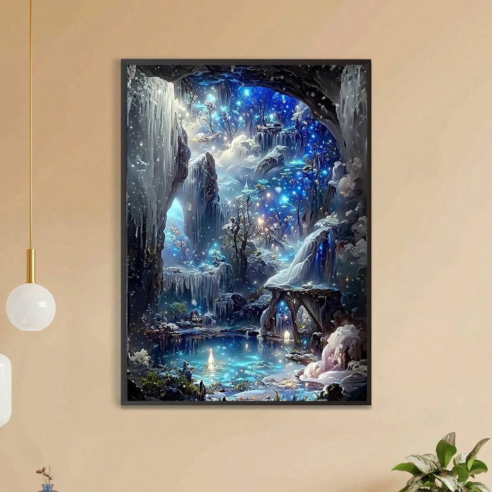 1 piece Starry Falls DIY diamond painting