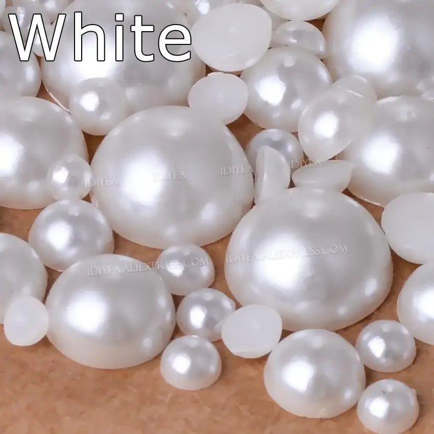 New White Ivory Beige 2/3/4/6/8/10mm-25mm