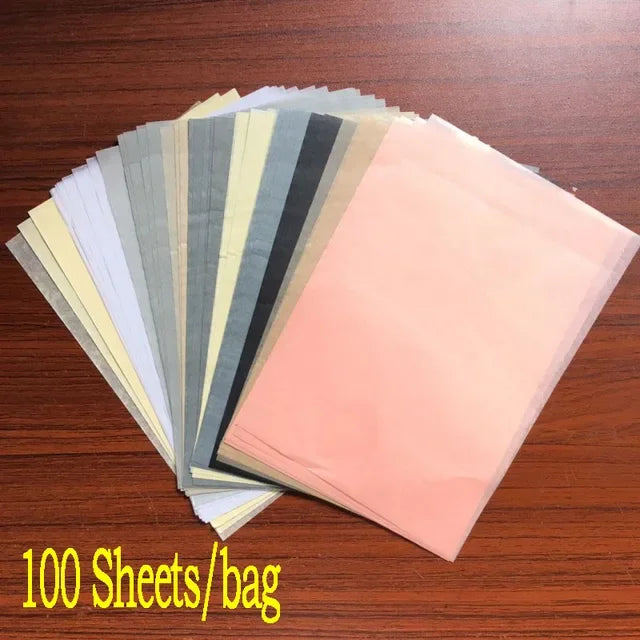 100 Sheet A5 Retro Multicolor Print Tissue Paper