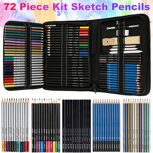 72Pcs Drawing Sketching Kit Set