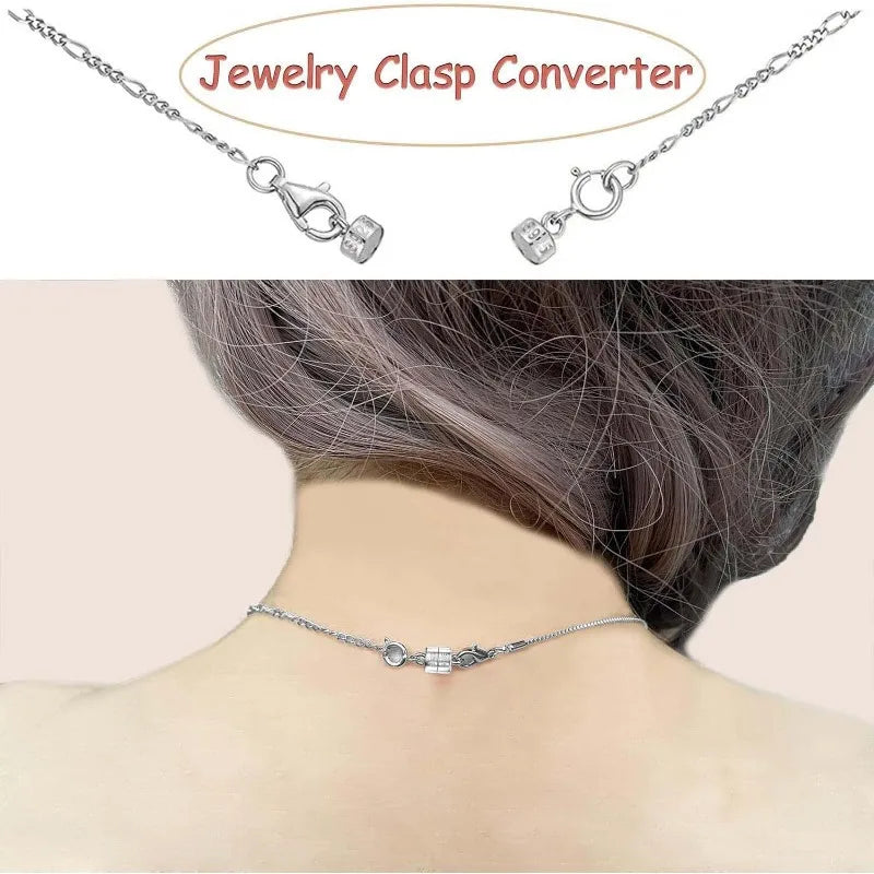 925 Sterling Silver Magnetic Necklace Clasps and Closures