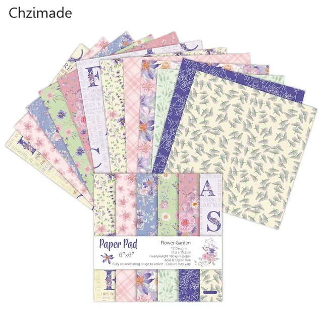 Lychee Life Flower Scrapbooking Paper