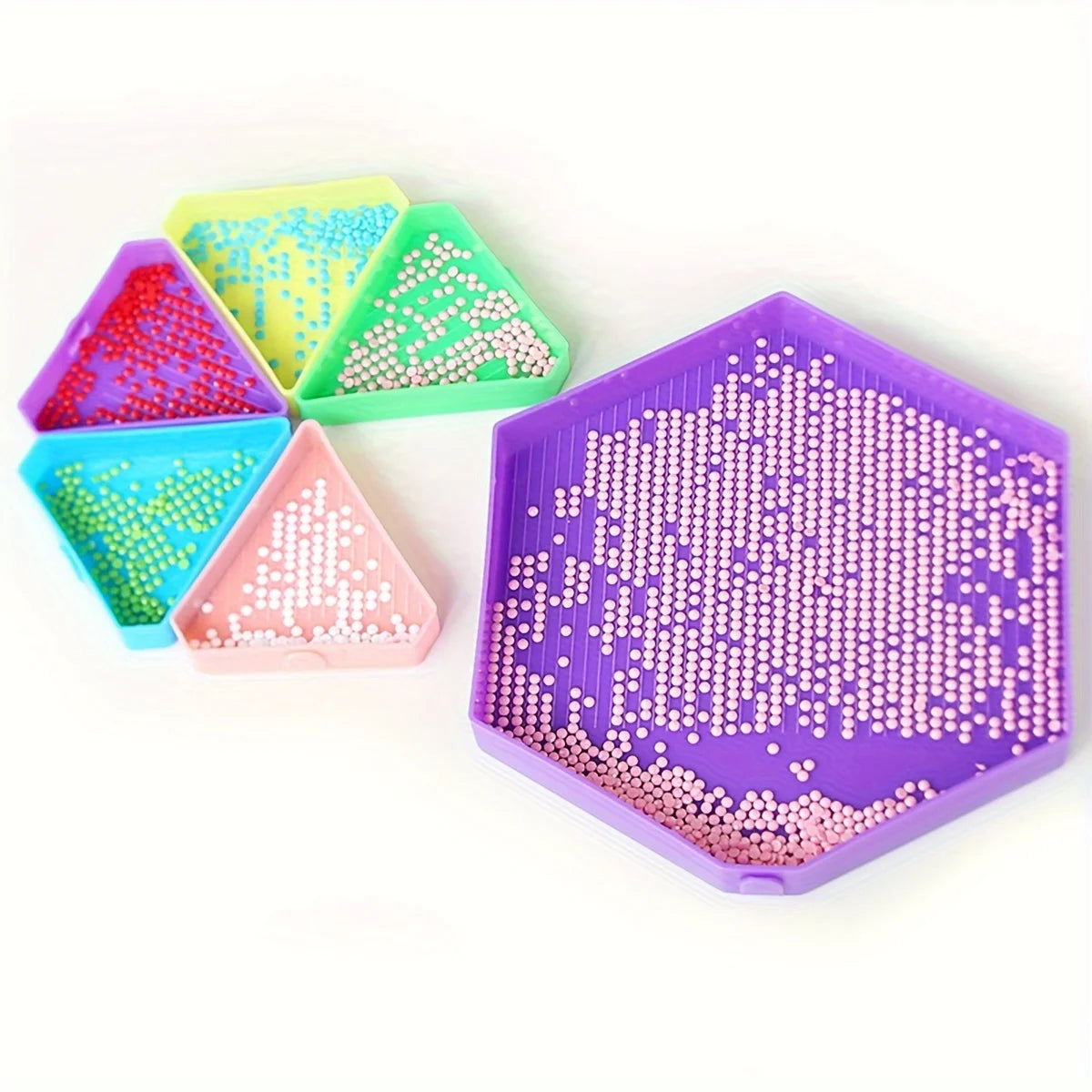 1pc Hexagon Palette Diamond Painting Accessory Tray Kits