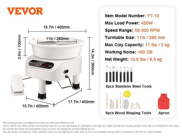 VEVOR Pottery Wheel