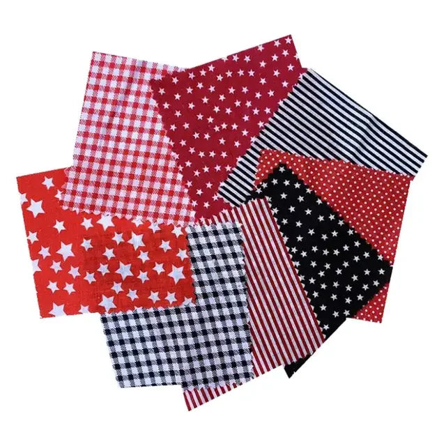 8x Multipurpose Cotton Patchworks Fabrics Sewing Cloth