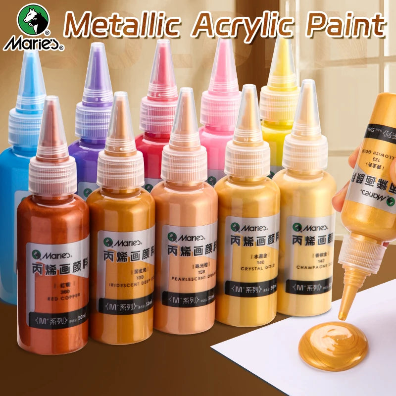 50ml Marie's Metallic Acrylic Paint