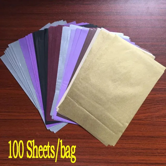 100 Sheet A5 Retro Multicolor Print Tissue Paper