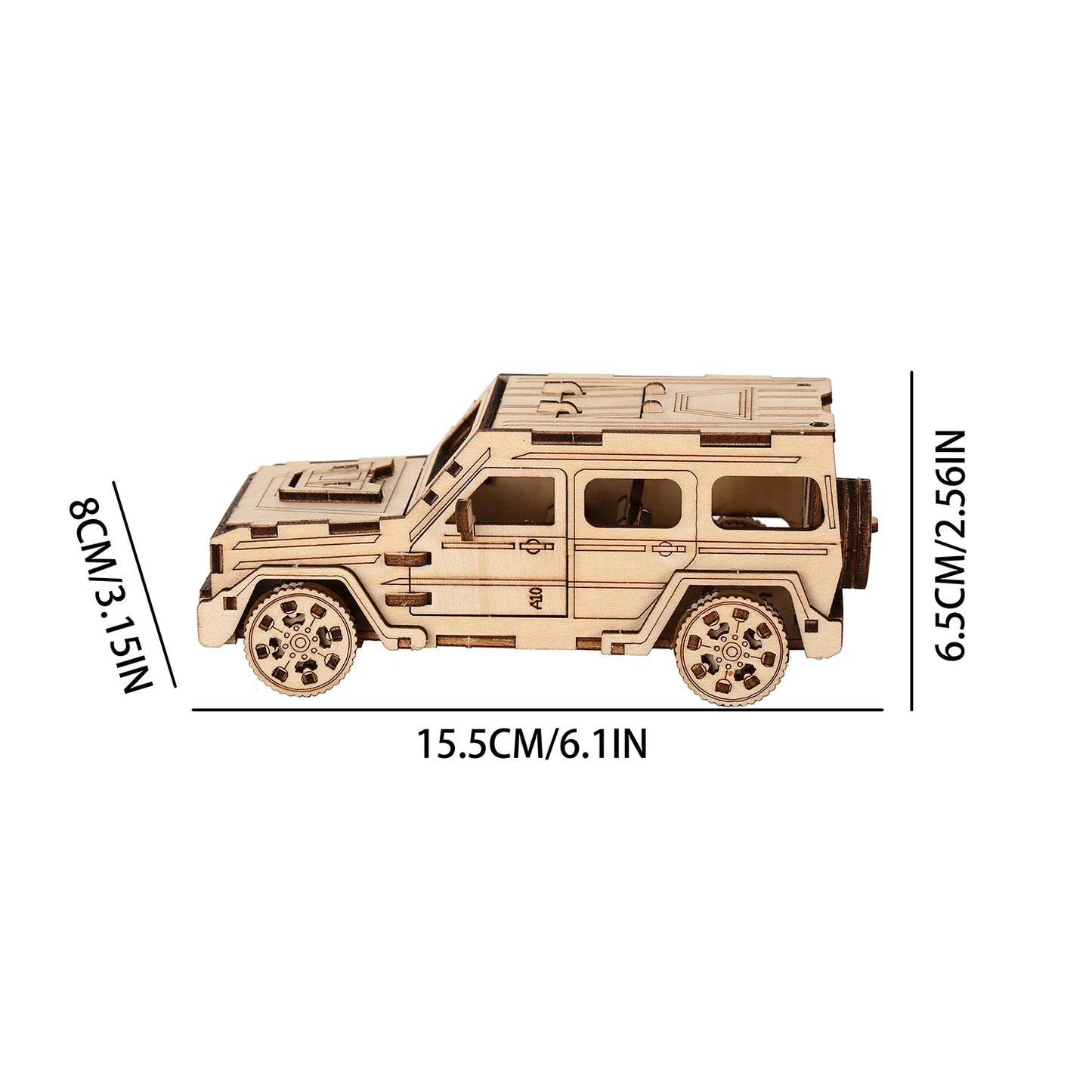 SUV Model DIY 3D Wooden Puzzle