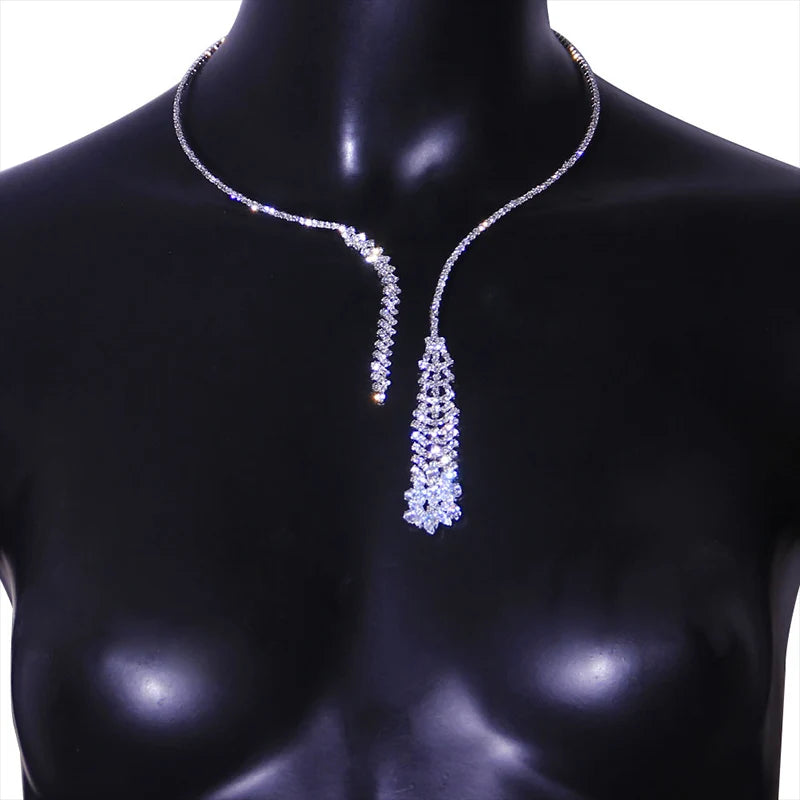 Stonefans Luxury Zircon Pendant Choker